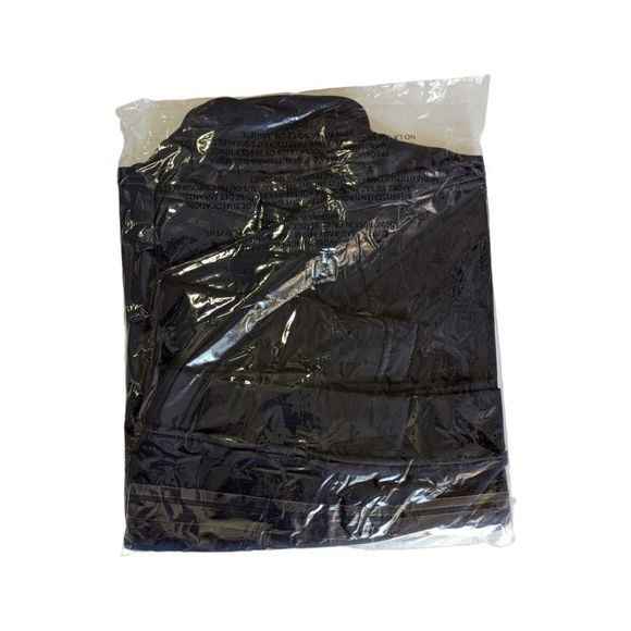 WeWoreWhat 90's Slouchy Terry Cropped Navy Blue Quarter Zip Pullover Sz S NWT - Picture 5 of 10